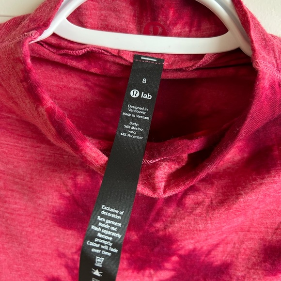 COPY - Lululemon lab tie dye merino blend long sleeve shirt - Picture 3 of 4